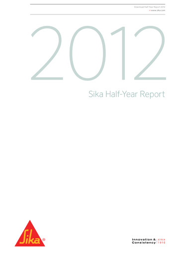 Thumbnail Sika Half-year Report 2012-h1
