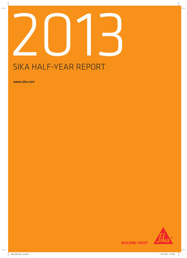 Thumbnail Sika Half-year Report 2013-h1