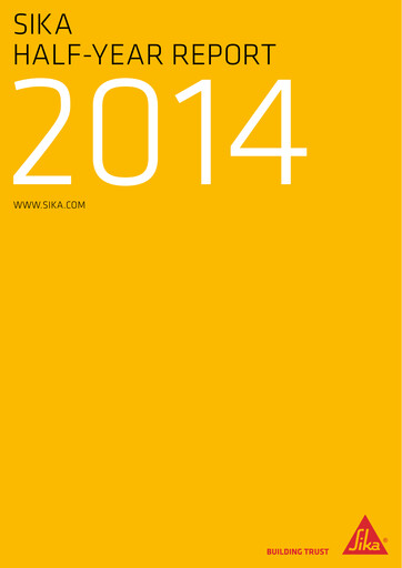 Thumbnail Sika Half-year Report 2014-h1