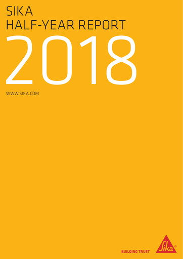 Thumbnail Sika Half-year Report 2018-h1