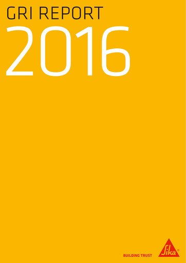 Thumbnail Sika Sustainability Report 2016