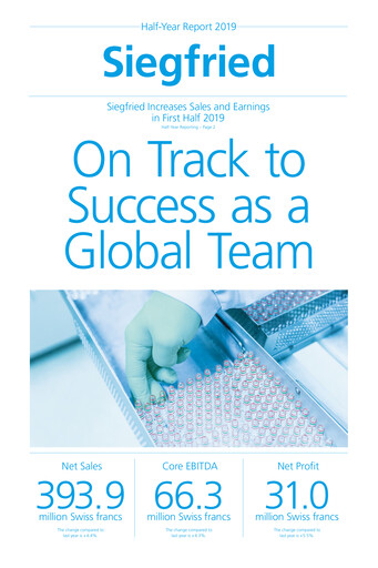 Vorschaubild Siegfried Holding Halbjahresbericht 2019-h1