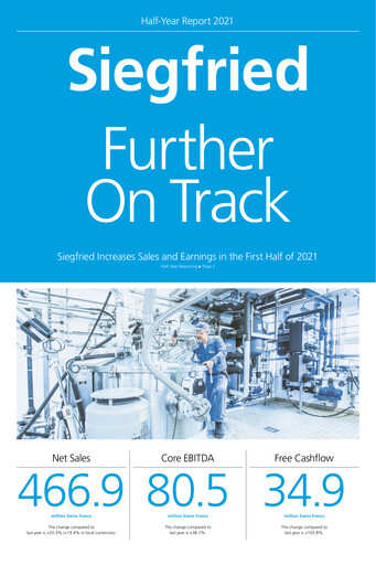 Vorschaubild Siegfried Holding Halbjahresbericht 2021-h1