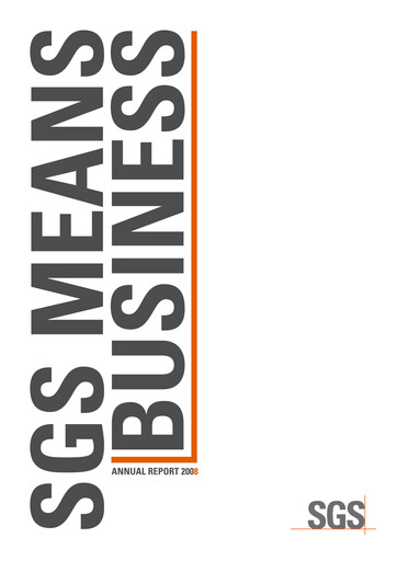 Thumbnail SGS Annual Report 2008