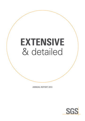 Thumbnail SGS Annual Report 2013