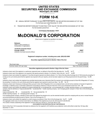 Thumbnail McDonald Annual Report 2018