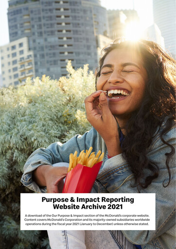Thumbnail McDonald ESG Report 2021