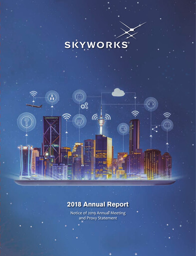 Thumbnail Skyworks Solutions
 Annual Report 2018