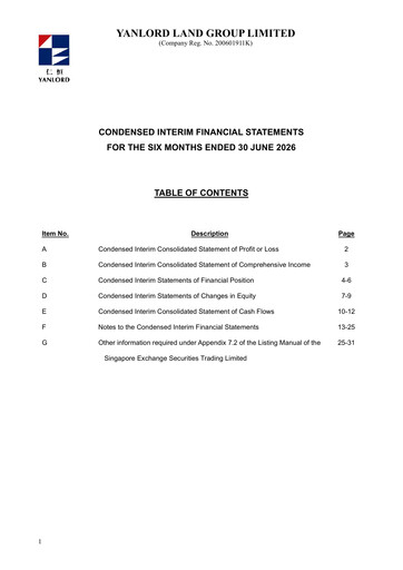 Vorschaubild Yanlord Finanzmitteilung 2026-h1