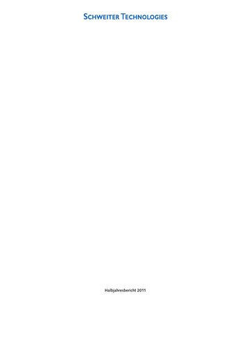 Thumbnail Schweiter Technologies Half-year Report 2011-h1