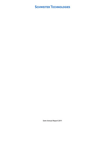 Thumbnail Schweiter Technologies Half-year Report 2011-h1