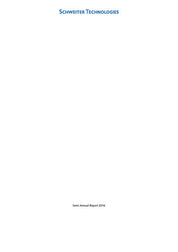 Thumbnail Schweiter Technologies Half-year Report 2016-h1