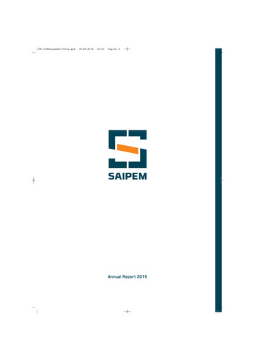 Thumbnail Saipem Annual Report 2015