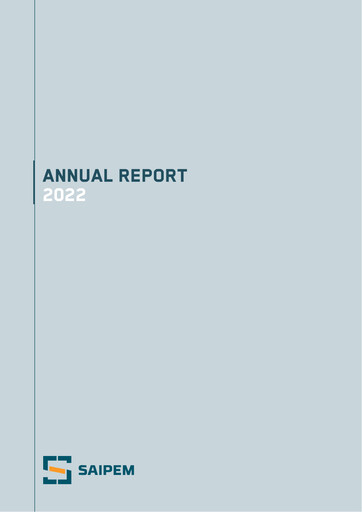 Thumbnail Saipem Annual Report 2022