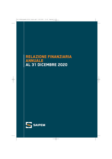 Thumbnail Saipem Annual Report 2020