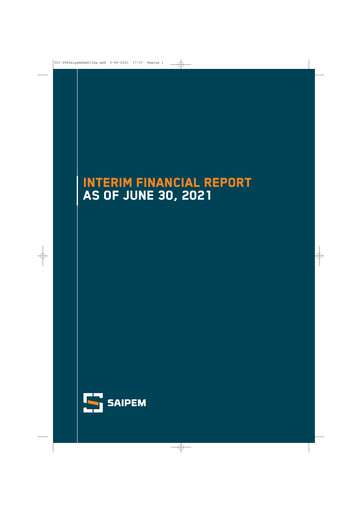 Thumbnail Saipem Half-year Report 2021-h1