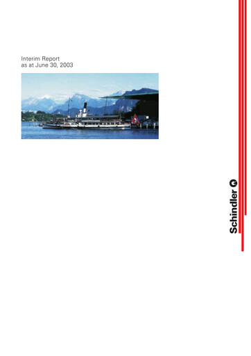 Thumbnail Schindler Group Half-year Report 2003-h1