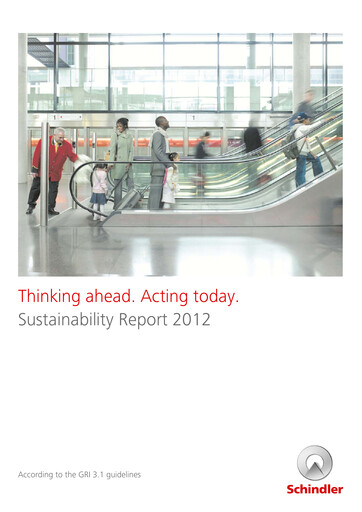 Vorschaubild Schindler Group Nachhaltigkeitsbericht 2012