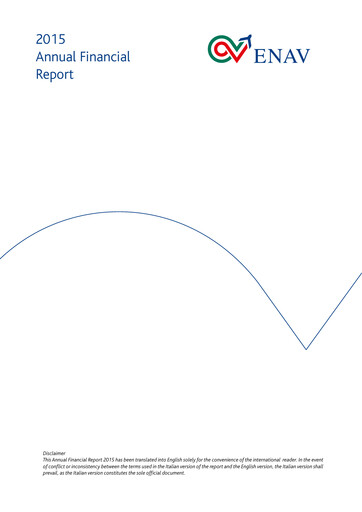Miniature ENAV Rapport annuel 2015