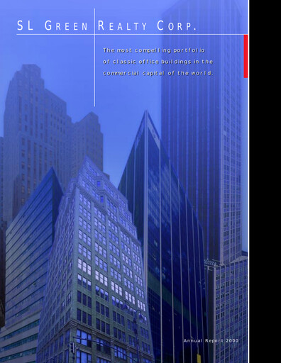 Thumbnail SL Green Realty
 Annual Report 2000