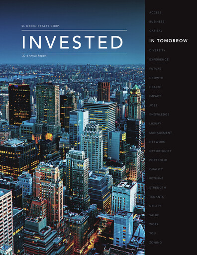 Thumbnail SL Green Realty
 Annual Report 2016