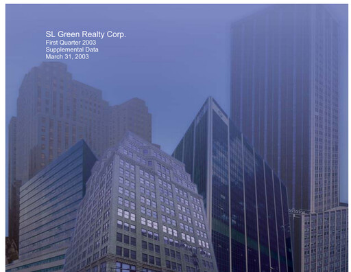 Vorschaubild SL Green Realty
 Quartalsbericht 2003-q1