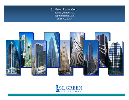 Vorschaubild SL Green Realty
 Quartalsbericht 2005-q2