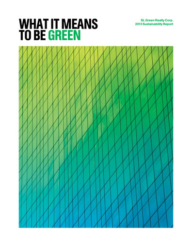Thumbnail SL Green Realty
 Sustainability Report 2013