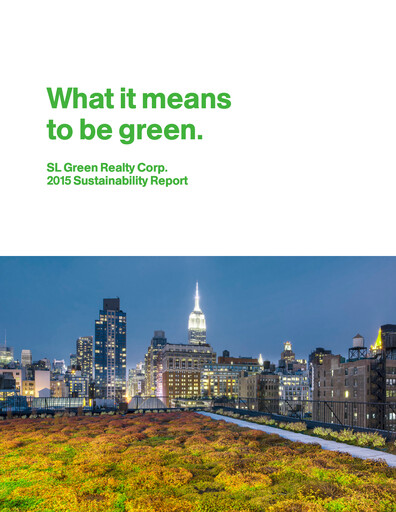 Thumbnail SL Green Realty
 Sustainability Report 2015
