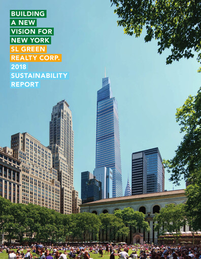 Thumbnail SL Green Realty
 Sustainability Report 2018