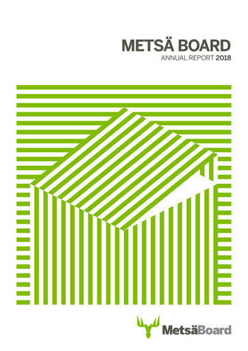 Thumbnail Metsä Board Annual Report 2018