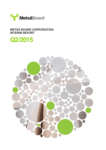 Miniature Metsä Board Rapport semestriel 2015-h1