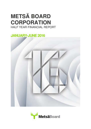 Miniature Metsä Board Rapport semestriel 2016-h1