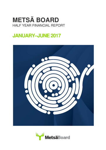 Miniature Metsä Board Rapport semestriel 2017-h1