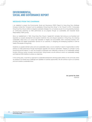Thumbnail Hong Kong Ferry ESG Report 2018