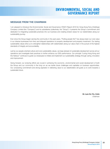 Thumbnail Hong Kong Ferry ESG Report 2019