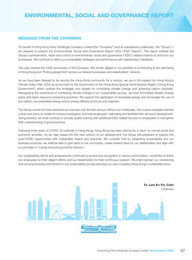 Thumbnail Hong Kong Ferry ESG Report 2022