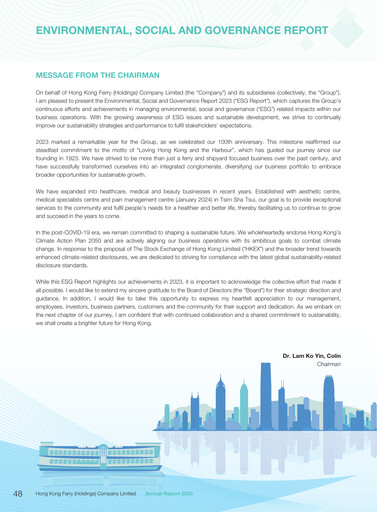 Thumbnail Hong Kong Ferry ESG Report 2023