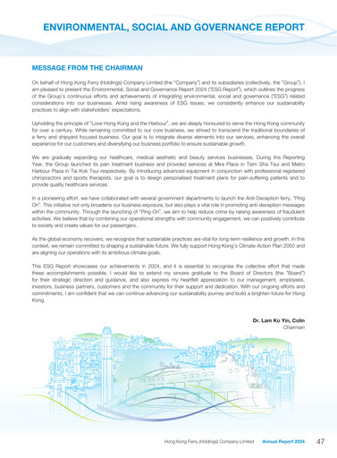 Thumbnail Hong Kong Ferry ESG Report 2024
