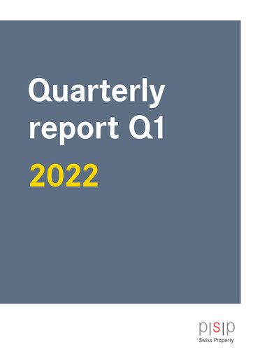Thumbnail PSP Swiss Property Quarterly Report 2022-q1