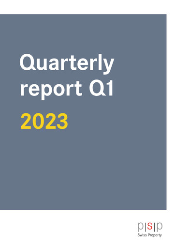 Thumbnail PSP Swiss Property Quarterly Report 2023-q1