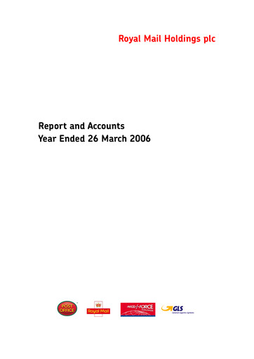 Vorschaubild International Distributions Services (Royal Mail) Jahresbericht 2005-2006