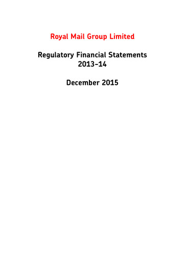 Thumbnail International Distributions Services (Royal Mail) Financial Statement 2013-2014