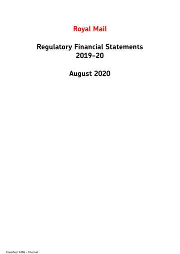 Thumbnail International Distributions Services (Royal Mail) Financial Statement 2019-2020
