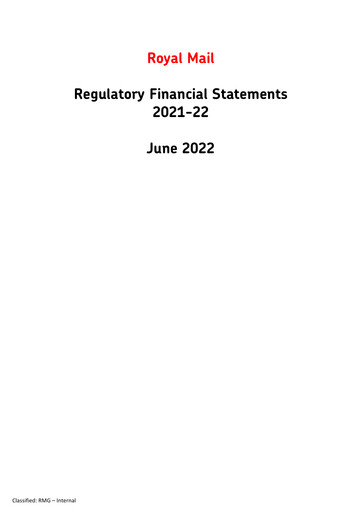 Thumbnail International Distributions Services (Royal Mail) Financial Statement 2021-2022