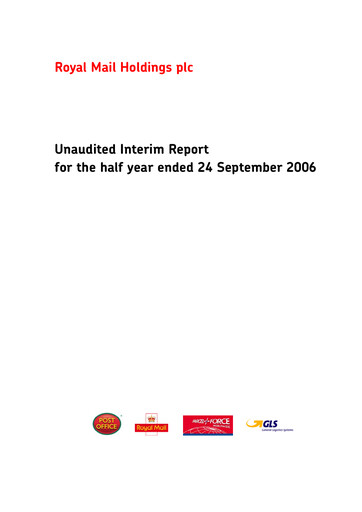 Thumbnail International Distributions Services (Royal Mail) Half-year Report 2006-2007