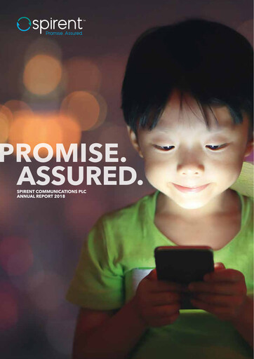 Thumbnail Spirent Annual Report 2018