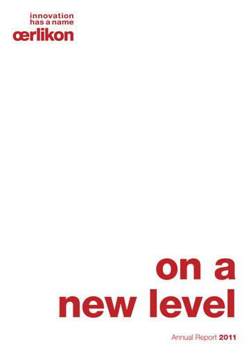 Vorschaubild OC Oerlikon Jahresbericht 2011