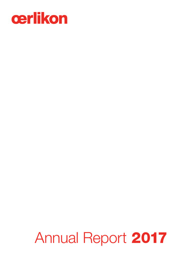 Vorschaubild OC Oerlikon Jahresbericht 2017