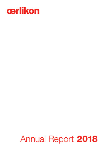 Vorschaubild OC Oerlikon Jahresbericht 2018